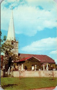 Vtg 1950s Immanuel Church New Castle Delaware DE Postcard