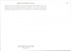 Oahu, HI Hawaii  ALOHA STADIUM Hula Bowl & Pro Bowl Football Games  4X6 Postcard