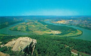 USA Moccasin Bend Seen From Point Lookout Mountain Chattanooga Tennessee 07.97