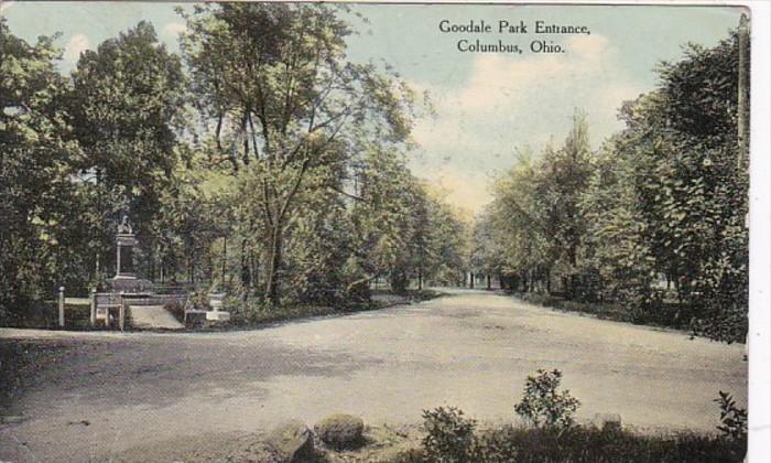 Ohio Columbus Goodale Park Entrance 1910 Curteich