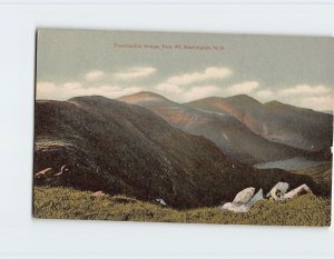 Postcard Presidential Range, from Mt. Washington, New Hampshire