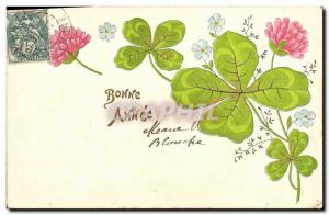 Old Postcard Fantasy Flowers Trefles