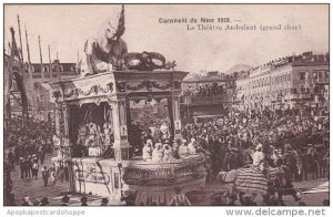 France Carnival de Nice 1928 Le Theatre Ambulant grand char