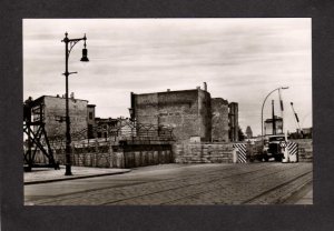 GERMANY Berlin Wall Heinrich Heine St Real Photo RPPC  Postcard Postkarte