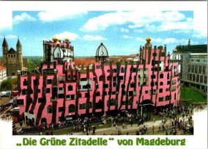 Germany, GREEN CITADEL~MAGDEBURG Grune Zitadelle  APARTMENTS~SHOPS  4X6 Postcard