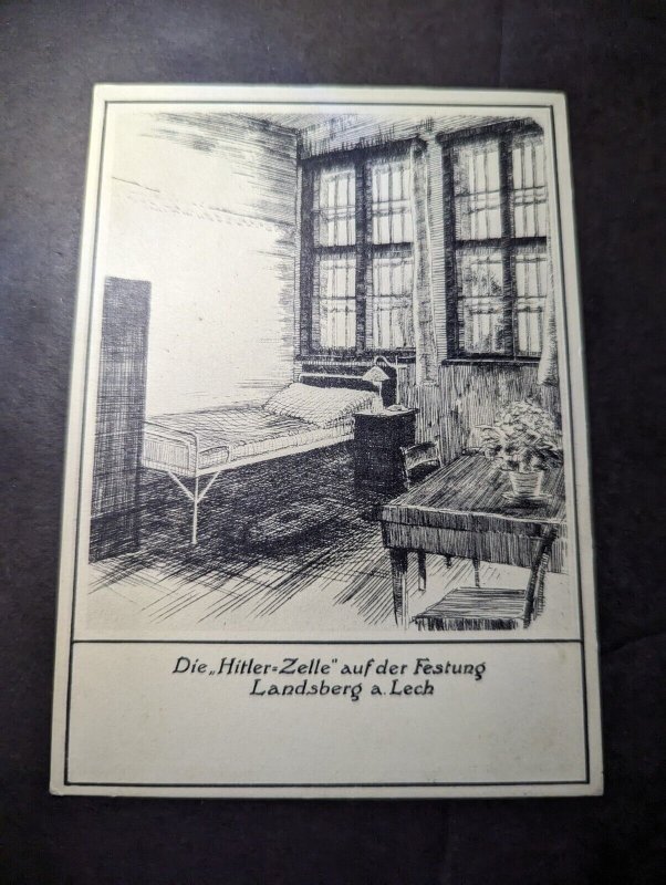 Mint Germany Postcard WWII German Leaders Prison Cell Landsberg Germany