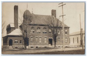 c1910's High School Building Campus Montrose Pennsylvania PA RPPC Photo Postcard 