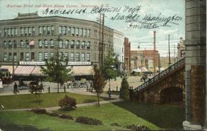 canada, VANCOUVER B.C., Hastings Street and Court House Corner (1908) Stamps