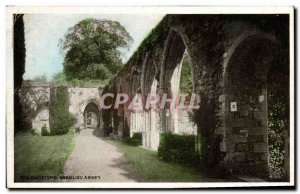 Postcard Old Romsey Abbey The Cloisters