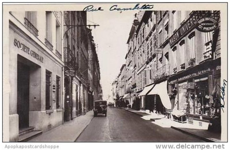 France Sedan Rue Gambetta Real Photo