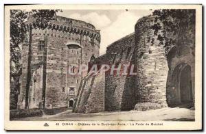 Postcard Old Dinan Chateau de la Duchesse Anne's Gate Bank