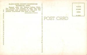 Waterloo Iowa Court House Vintage Postcard J52339