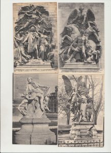 PARIS STATUES 52 Vintage Postcards Mostly pre-1940 (L5604)