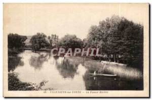 Old Postcard Villeneuve sur Yonne river faussse