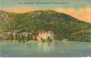 Dixville Notch NH The Balsams from Lake Glorieta 1947 Linen Postcard Used