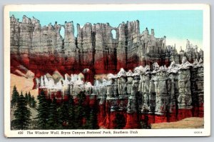 Bryce Canyon National Park UT~The Window Wall aka “Wall Street”~Vintage Linen PC