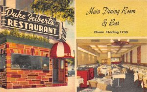 Washington  D.C. Duke Zeibert's Restaurant Multi Views Vintage Postcard U1285