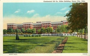 Oklahoma Ponca City Continental Oil Company Office Bldg Teich Postcard 22-5920