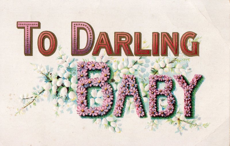 11305 To Darling Baby Greeting Postcard