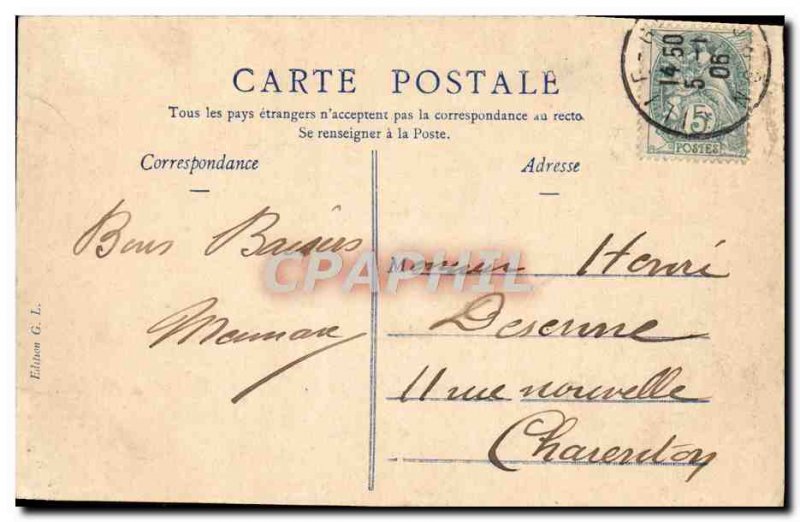 Old Postcard Lille Noble Tour Night