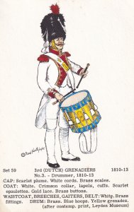 3rd Dutch Grenadier 1810 - 1812 Uniform Napoleonic War Soldier PB Postcard