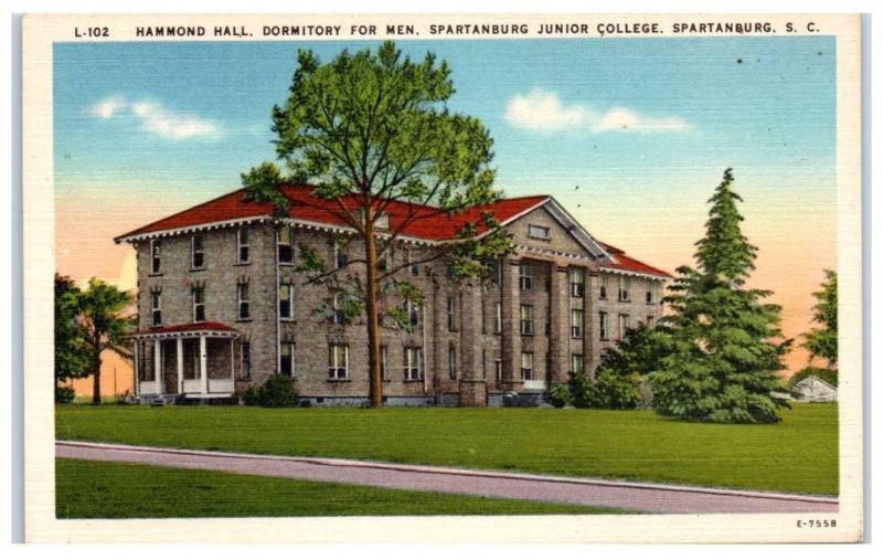 Mid1900s Hammond Hall Men's Dormitory, Spartanburg Junior College, SC