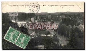 Old Postcard Salies de Bearn New Avenue of the panoramic view of establishmen...