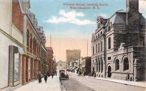 NEW GLASGOW NOVA SCOTIA CA~PROVOST ST LOOKING SOUTH-GEORGE WHITE  POSTCARD 1916