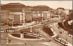 br104882 leipzig hauptbahnhof germany tramway tram