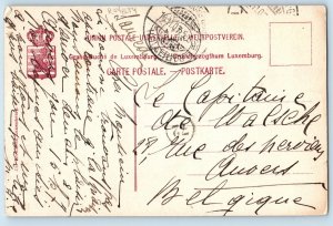 Luxembourg Postcard Princess Hilda Riding Horse 1907 Posted Antique