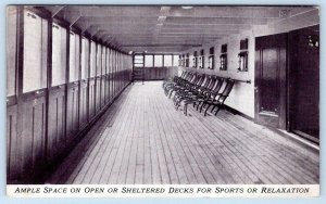 WARD LINE STEAMERS ORIZABA & SIBONEY*AMPLE SPACE ON SHELTERED DECKS FOR SPORTS 