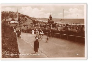 Bournemouth Dorset England Vintage RPPC Real Photo Pier Approach from West Cliff