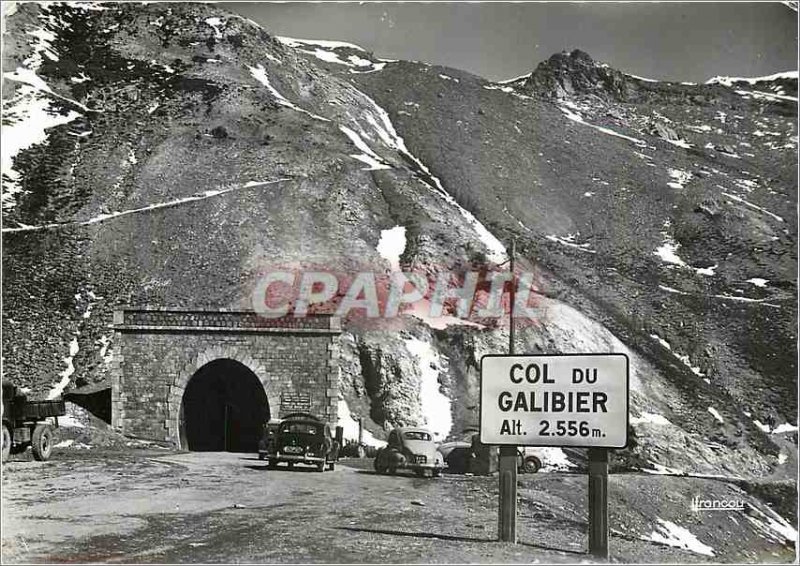 Postcard Modern Tunnel du Galibier and trails the Orientation Table