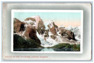1912 Valley of the Ten Peaks Laggan Alberta Canada Posted Antique Postcard