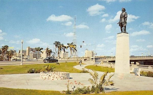 Columbus Monument with city's Tampa, Florida