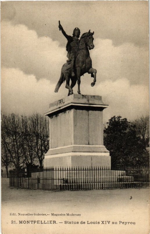 CPA MONTPELLIER - Statue de Louis XIV au Peyrou (510428)