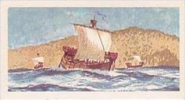 Brooke Bond Vintage Trade Card Saga Of Ships 1970 No 5 Crusading Ship