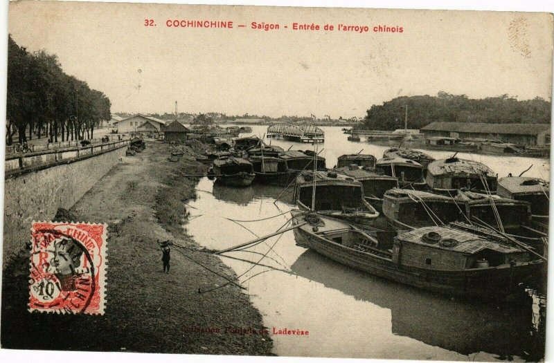 VIETNAM INDOCHINE - Cochinchine - Saigon - Entrée de l'arroyo chinois (190230)