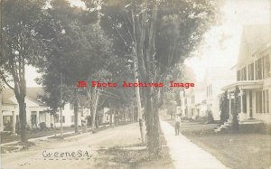 Unknown Location, RPPC, Greene Street, Houses, Homes, Photo