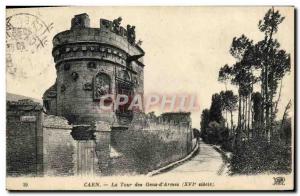 Old Postcard Caen La Tour des Gens d & # 39Armes