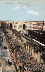 Paseon de Colon Barcelona Spain Unused 