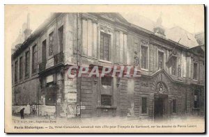 Postcard Old Historic Paris Hotel Carnavalet built around 1550 for Francois K...