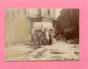 3.25x2.25 Albumen Photo San Francisco Earthquake Fire Engine Grants Drugs Market