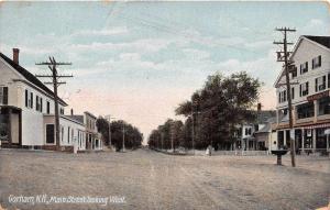 GUILFORD NEW HAMPSHIRE MAIN STREET LOOKING WEST HUGH LEIGHTON POSTCARD c1910s