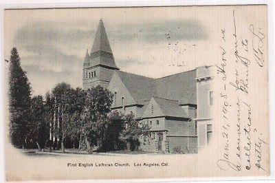 1st English Lutheran Church Los Angeles CA '08 postcard