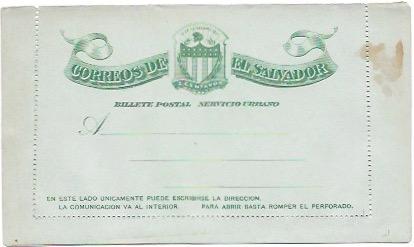 El Salvador 1890. Casa De Correos