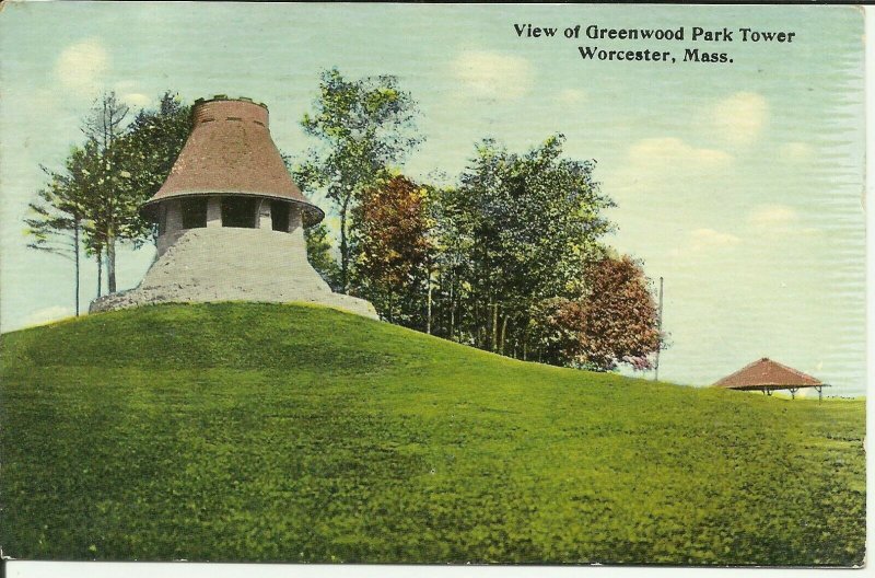 Worcester, Mass., View Of Greenwood Park Tower