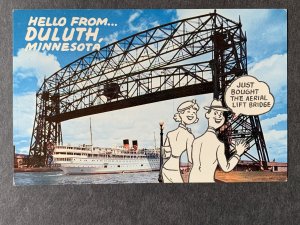 Hello From Duluth MN Chrome Postcard H1239082900