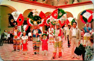 Feather Dancers Convento De Churubusco Mexico UNP Chrome Postcard C2