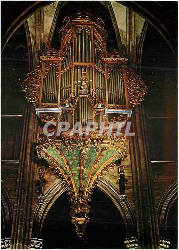 Modern Postcard Cathedral of Strasbourg Organs (XIV twentieth centuries) Organ